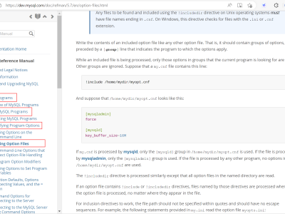 mysql配置my.cnf中!include和!includedir的作用