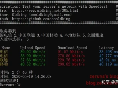 Linux服务器/VPS性能和带宽测试脚本汇总