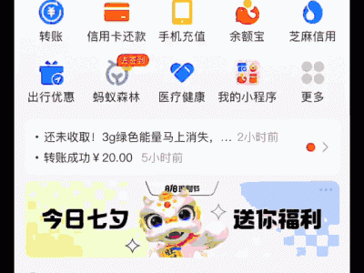 支付宝扫码跳转到个人转账界面（主要大额异地远程收单）